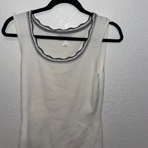 Ann Taylor shirt black white M